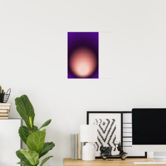 Modernes, Abstraktes Ribbed-Glas с olle Gradienten Poster