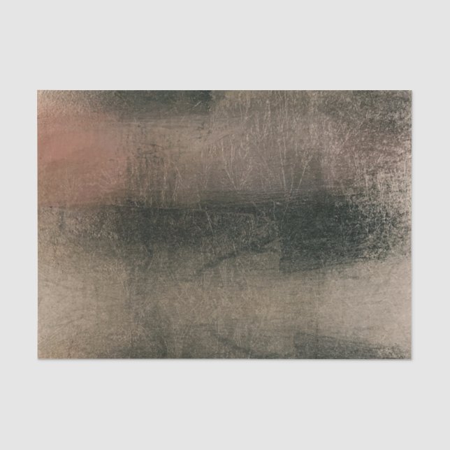 Modernes Abstraktes Rosa Schwarzes Gold Grunge Par Seidenpapier (Vorderseite)