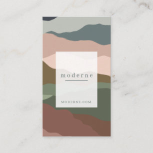 Modernes, Abstraktes Sand-Terrarium-Design Visitenkarte