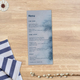 Modernes Abstraktes Schieferblau, graue Farbe Wass Menükarte