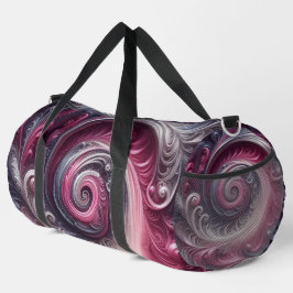 Modernes, Abstraktes, schlichtes Rosa und Lila Duffle Bag