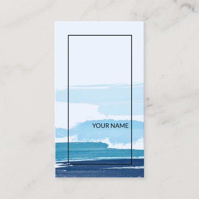 Modernes Abstraktes Schwarzes Licht Visitenkarte (Vorderseite)