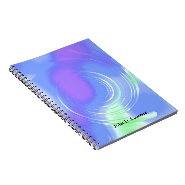 Modernes Abstraktes Spinning Notizblock (Rechte Seite)
