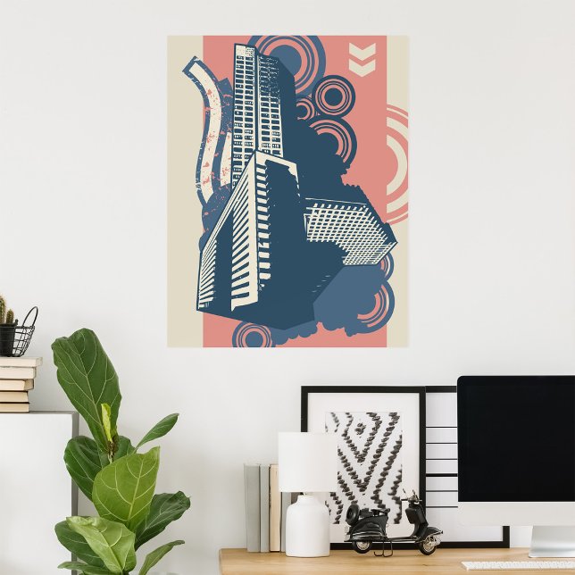 Modernes Abstraktes Stadtbild Poster (Von Creator hochgeladen)