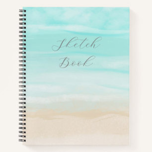 Modernes Abstraktes Strandbuch Notizbuch
