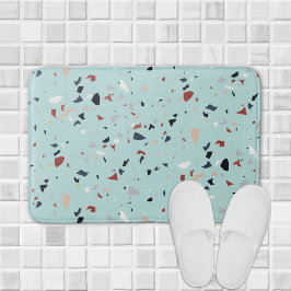 Modernes Abstraktes Terrazzo-Muster Badematte