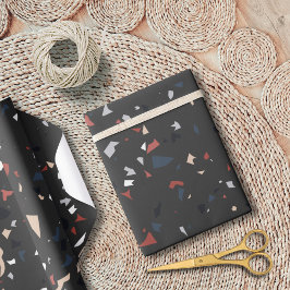 Modernes Abstraktes Terrazzo-Muster Geschenkpapier