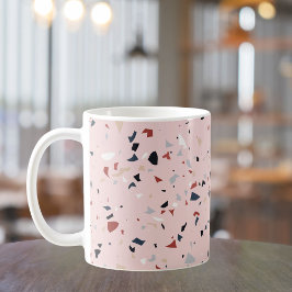Modernes Abstraktes Terrazzo-Muster Kaffeetasse
