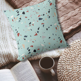 Modernes Abstraktes Terrazzo-Muster Kissen