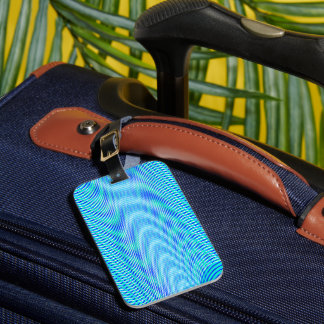Modernes Abstraktes Wasser Sommer Psychedelic Trip Gepäckanhänger