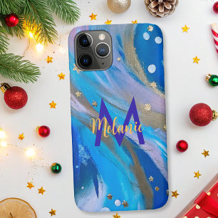 Modernes abstraktes, weißes Goldgold Case-Mate iPhone Hülle