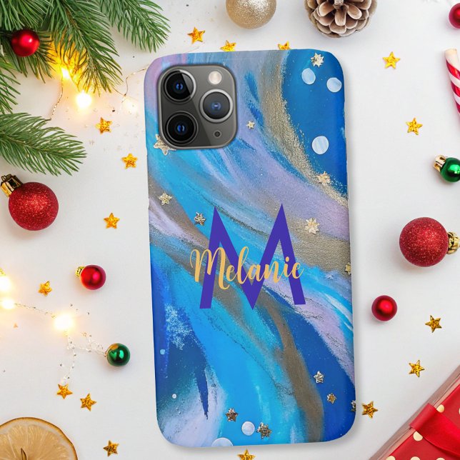 Modernes abstraktes, weißes Goldgold Case-Mate iPhone Hülle (Von Creator hochgeladen)