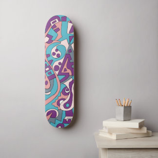 Modernes abstraktes zeichn skateboard