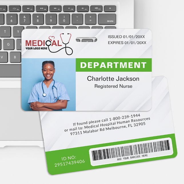 Modernes Abzeichen für einfache Unternehmensvorlag Ausweis (Von Creator hochgeladen)