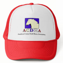 Modernes ACDHA roter u. weißer Hut
