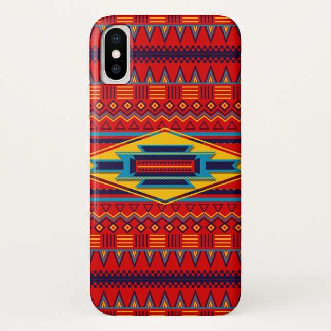 Modernes afrikanisches Case-Mate iPhone hülle (Rückseite)