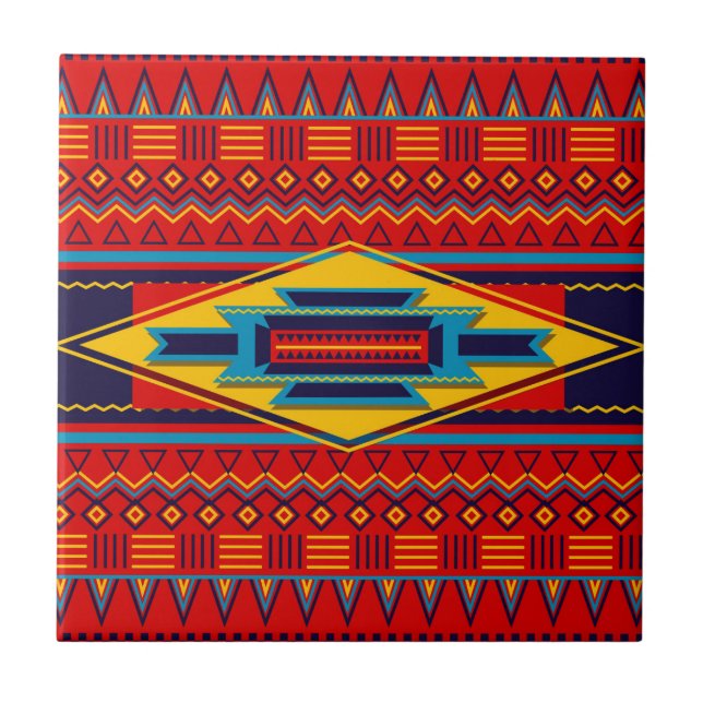 Modernes afrikanisches fliese (Vorderseite)