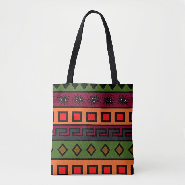 modernes afrikanisches Muster Tasche (Vorderseite)