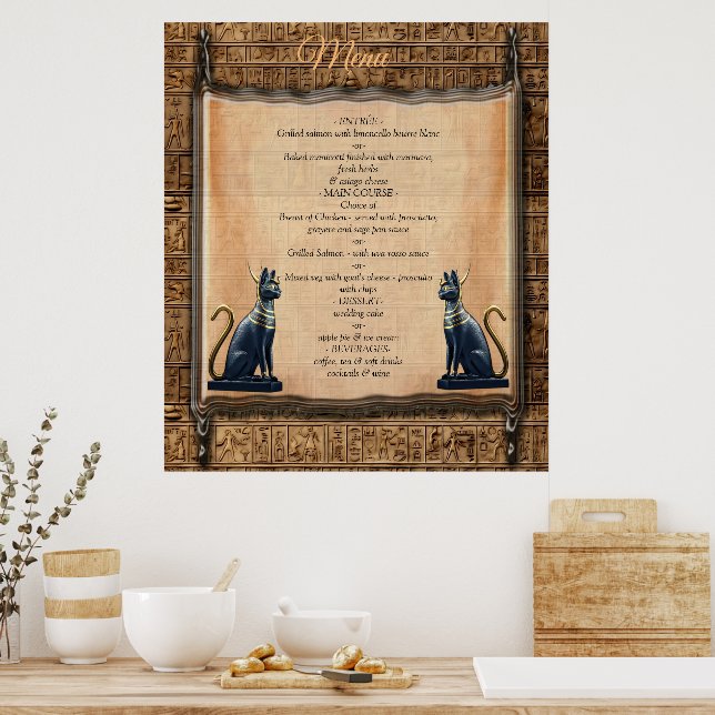 Modernes ägyptisches, islamisches, arabisches und  poster (Küche)