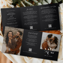 Modernes All in One Details UAWG QR Code Hochzeit