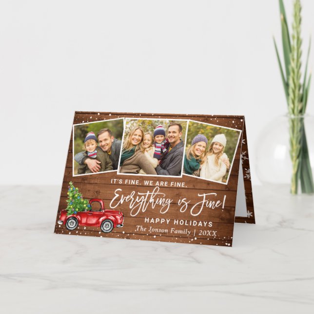 Modernes Alles ist fein Weihnachten 3 Foto (Vorderseite)