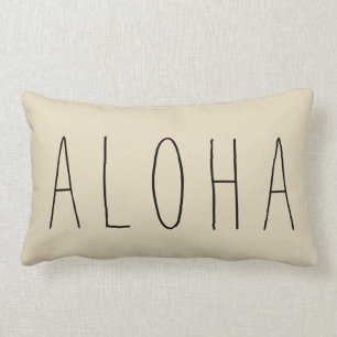 Modernes Aloha Wurfs-Kissen Browns Lendenkissen