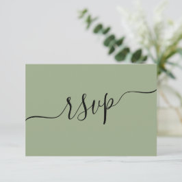 Modernes Alter Grüner QR Code Hochzeit RSVP