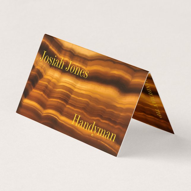 MODERNES AMBER CRYSTAL - HANDYMAN BUSINESS CARD VISITENKARTEN (Vorderseite)