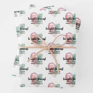 Modernes Angebot an Watercolor Weinkultur Geschenkpapier Set