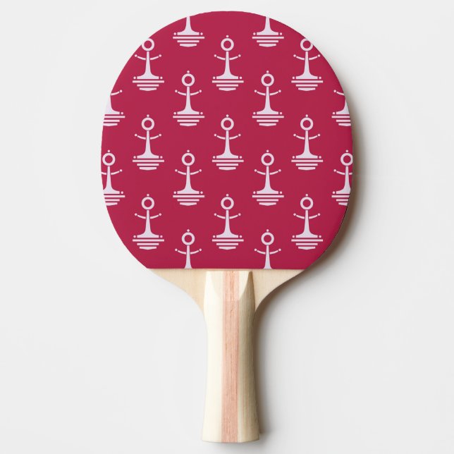 Modernes Anker-Muster Tischtennis Schläger (Vorderseite)