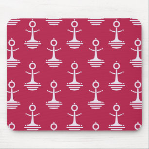 Modernes Ankermuster Mousepad