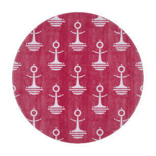 Modernes Ankermuster Schneidebrett