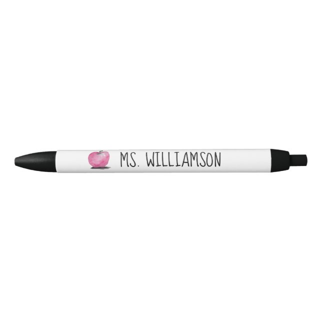 Modernes Apple Personalisiert Teacher Geschenk für Kugelschreiber (Vorderseite)