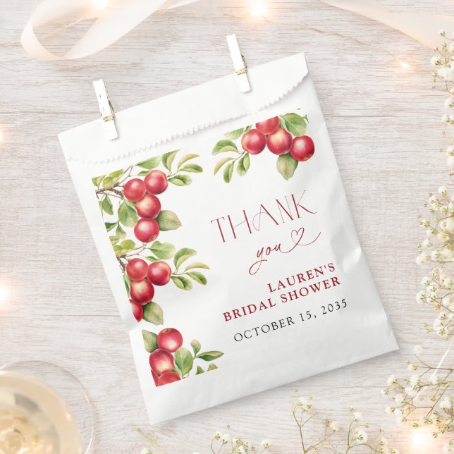 Modernes Appley immer nach Apple Dusche Vielen Dan Geschenktütchen (Ausgeschnitten)