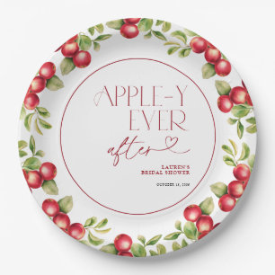 Modernes Appley nach dem Apple-Brautparty Pappteller