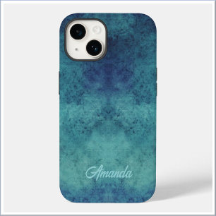 Modernes Aqua und Lila Abstrakt Case-Mate iPhone 14 Hülle