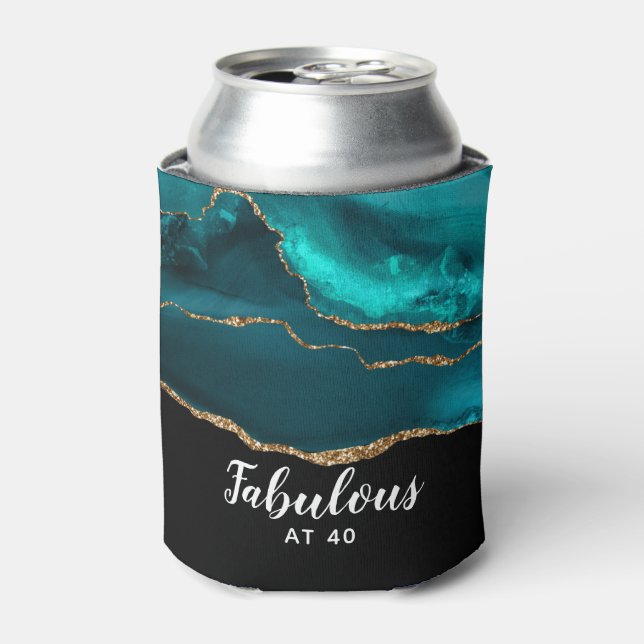 Modernes Aquamarines Agate Fabulous mit 40 Dosenkühler (Kanne Vorderseite)