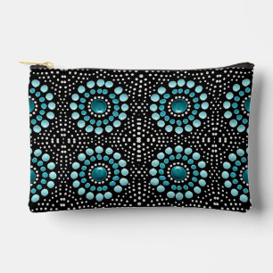 Modernes, Aquamarines Design Stilvoll Girly Dot Ar Zubehörtasche