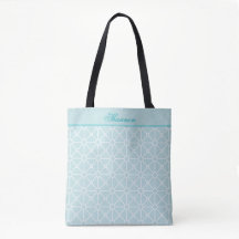 Modernes Aquamarines und Personalisiertes Muster