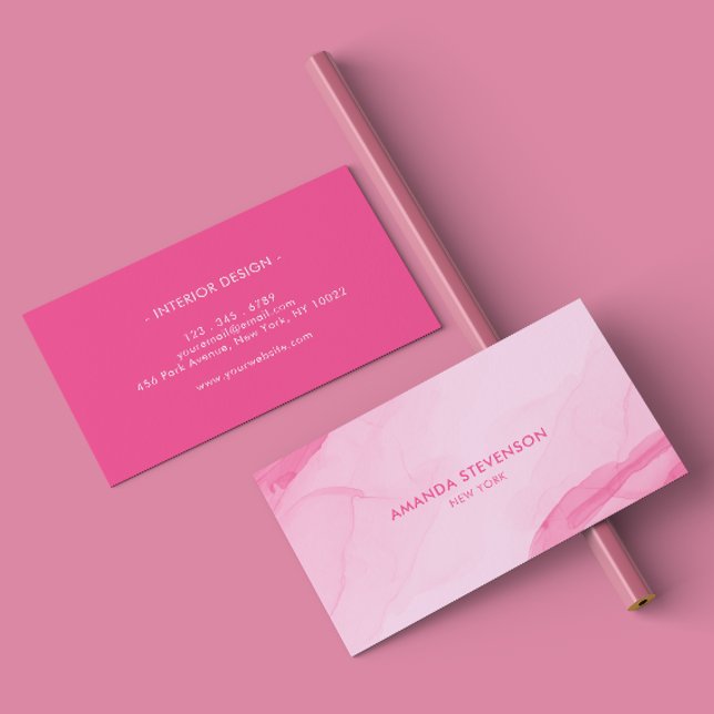 Modernes Aquarell abstrakt II Visitenkarte (Von Creator hochgeladen)