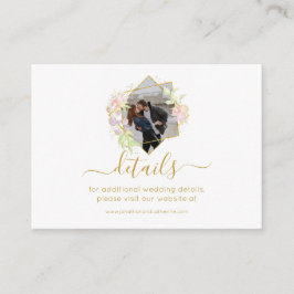 Modernes Aquarell-Foto Begleitkarte