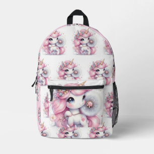 Modernes Aquarellbaby Unicorn3 Bedruckter Rucksack