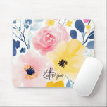 Modernes Aquarellmuster Mousepad<br><div class="desc">Schöne Aquarellbilder.</div>