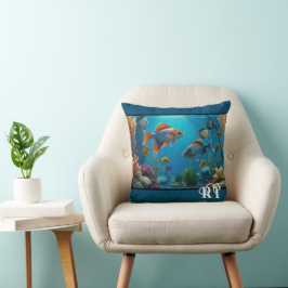 Modernes Aquarium Kissen