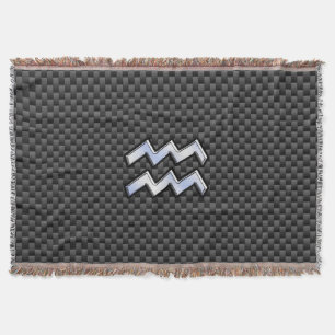Modernes Aquarius Zodiac-Schild mit Faserverbund Decke