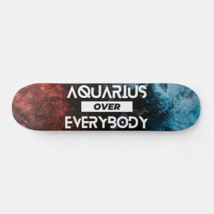 Modernes Aquarius Zodiac Skateboard