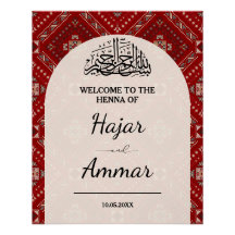 Modernes arabisches Henna Begrüßungszeichen