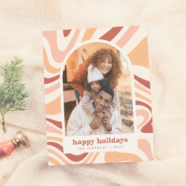 Modernes Arch Groovy Weihnachtsfeiertag Foto Budge