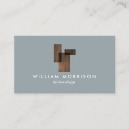 Modernes architektonisches Logo aus der Mitte des  Visitenkarte