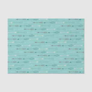 Modernes Arrow & Feather Tribal Muster Seidenpapier